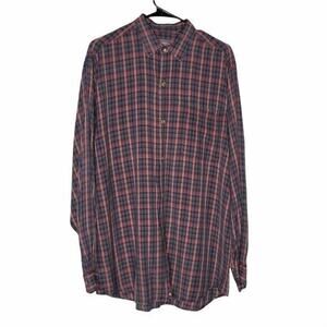 AXIS Multicolor Plaid Long Sleeve Casual Button Front Shirt Men's Medium